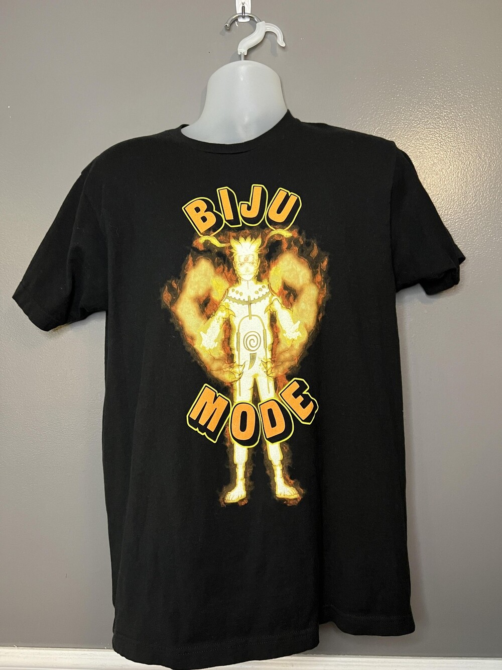 Naruto Shippuden Shirt Mens Large Black Biju Mode Ripple Junction Anime